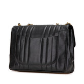 シャネル マドモアゼル ココマーク チェーン ショルダーバッグ ハンドバッグ ブラック キャビアスキン レディース CHANEL 【中古】